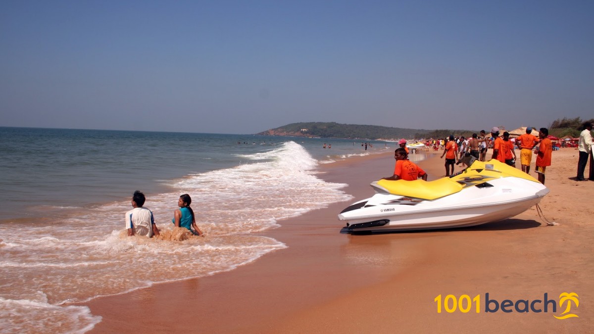 Пляж Калангут в Северном Гоа или «Гут-Гут-Калангут», Индия